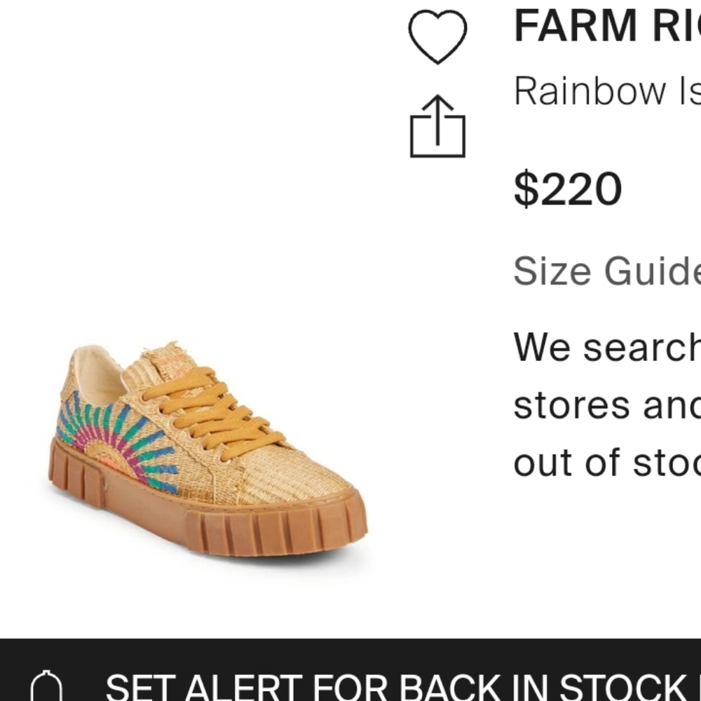 Farm Rio platform sneaker ilha do sol rainbow flatfo.